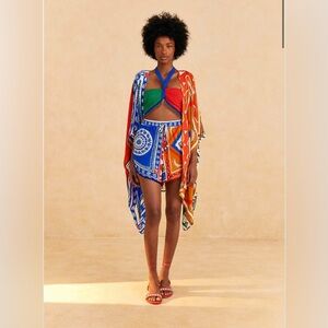 Farm Rio Off-White Pitta Colors Shorts